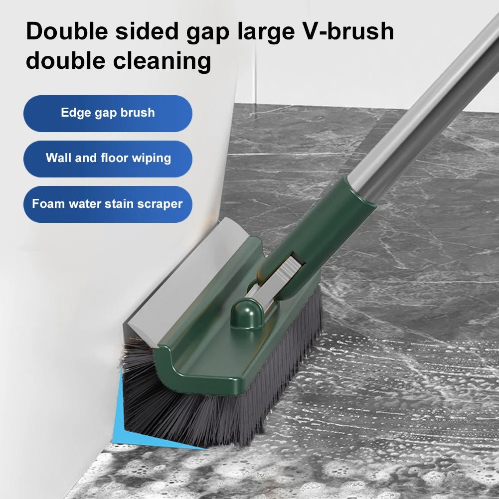 Long Handle Floor Scrub Brush with Stiff Bristles - TRENDVYO