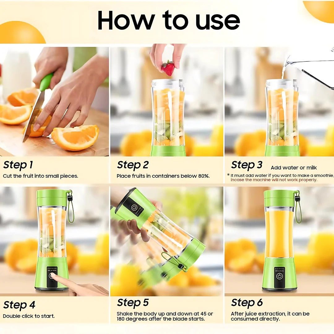 Mini Electric Portable Juicer Blender - TRENDVYO