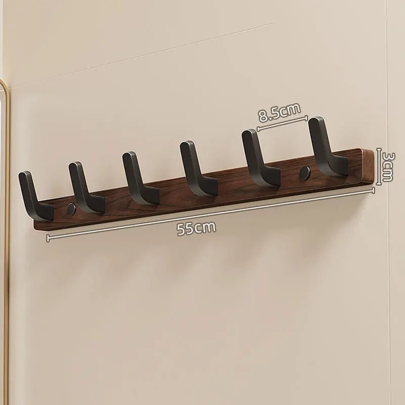 Minimalist Wall-Mounted Coat Hook with Wood & Metal Coat Holder - TRENDVYO