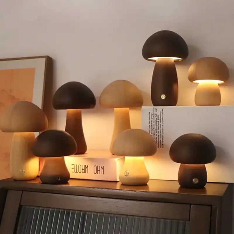Mushroom Night Light Bedside Lamp - TRENDVYO