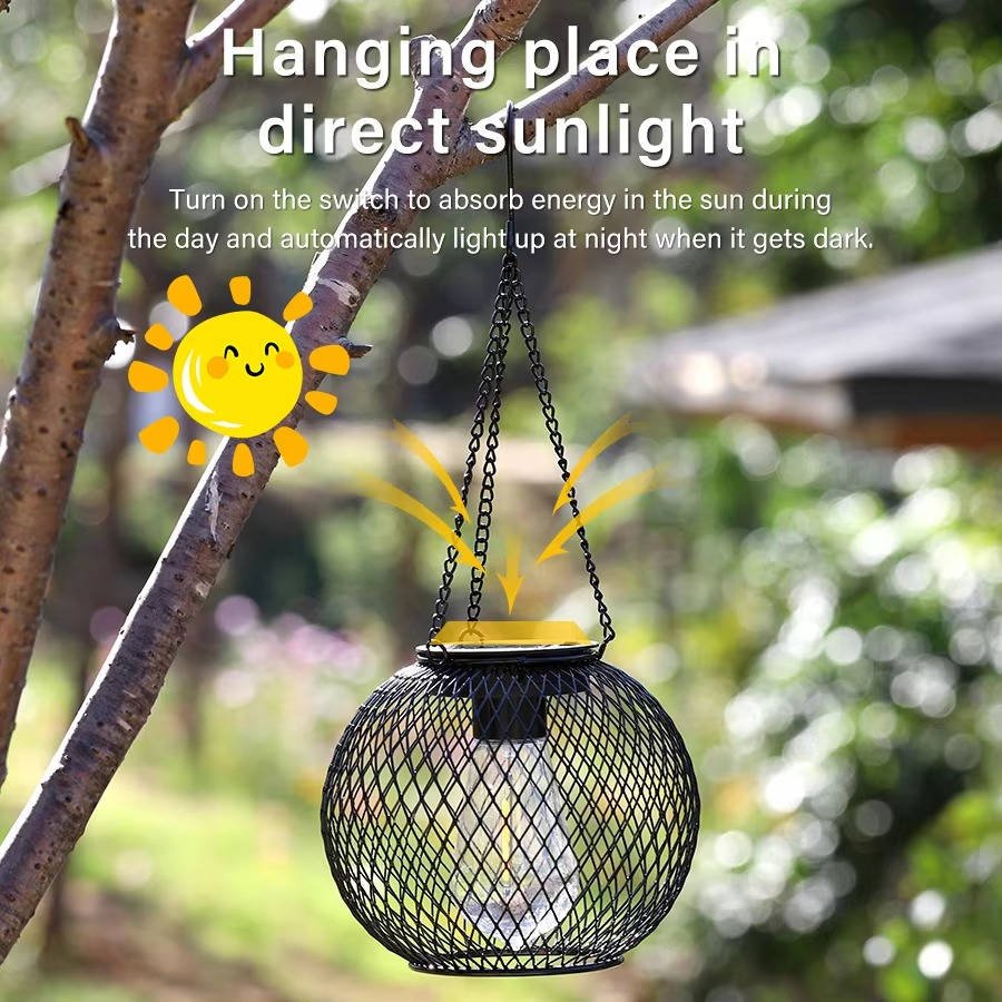 Outdoor Solar Hanging Lantern - TRENDVYO