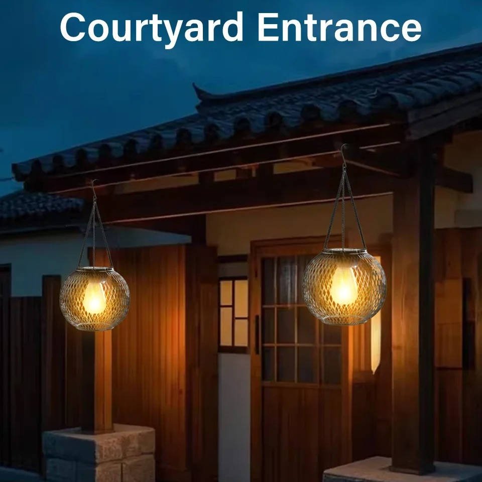 Outdoor Solar Hanging Lantern - TRENDVYO