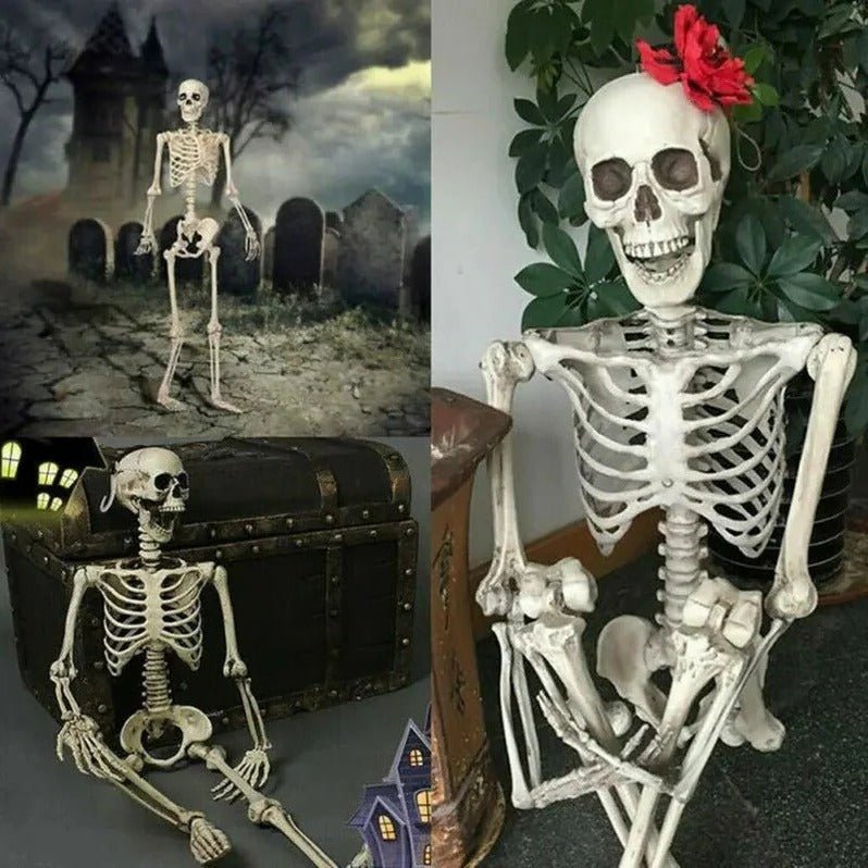Poseable Skeleton - Creepy Halloween Skeleton Decorations - TRENDVYO