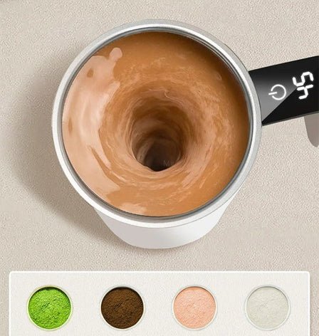 Rechargeable Mug with Built-in Stirring - TRENDVYO