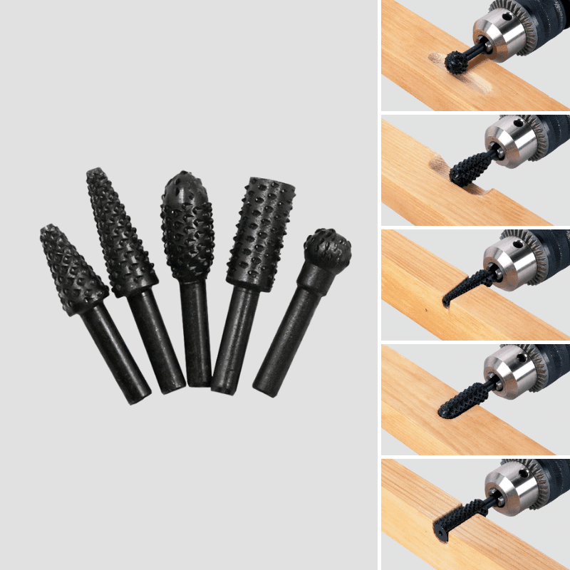 Rotary cutter set for precise wood and metal engraving - TRENDVYO