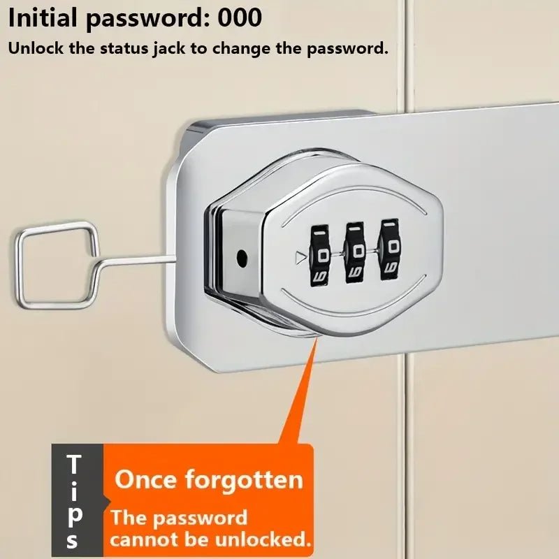 Secure Cabinet Lock with 3-Digit Combination Lock - TRENDVYO