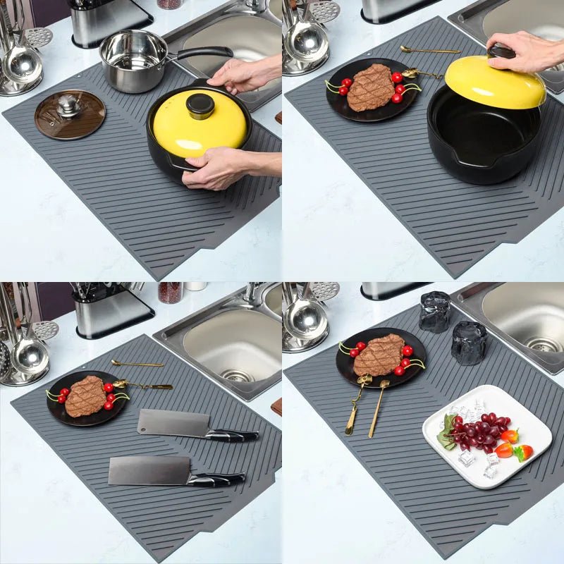 Silicone Countertop Dish Drying Mat - TRENDVYO