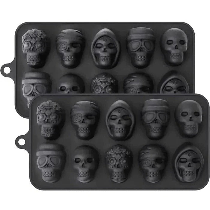 Skull-Shaped Ice Cube Tray - TRENDVYO