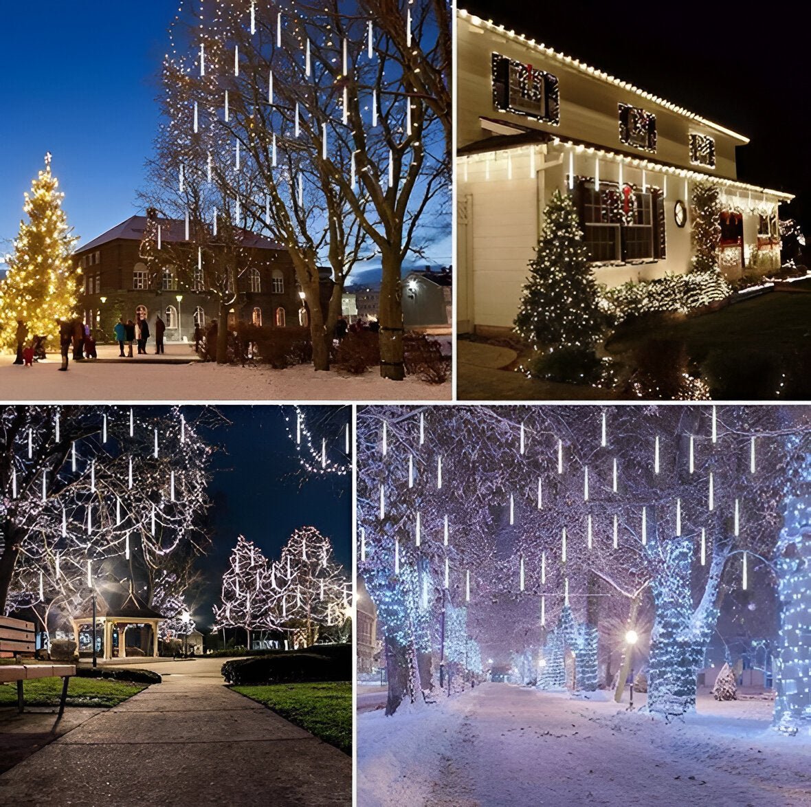 Snowfall Garland Lights (set of 8) - TRENDVYO