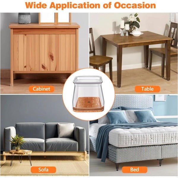Square Chair Leg Floor Protectors - TRENDVYO