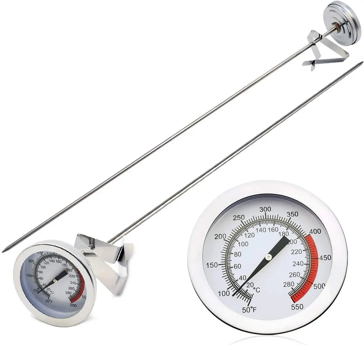 Stainless Steel Deep Fry Thermometer with Long Probe - TRENDVYO