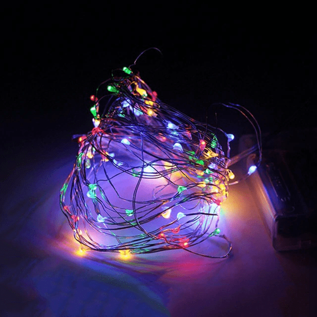 String Solar Lights Outdoor (Clear Cable) - TRENDVYO