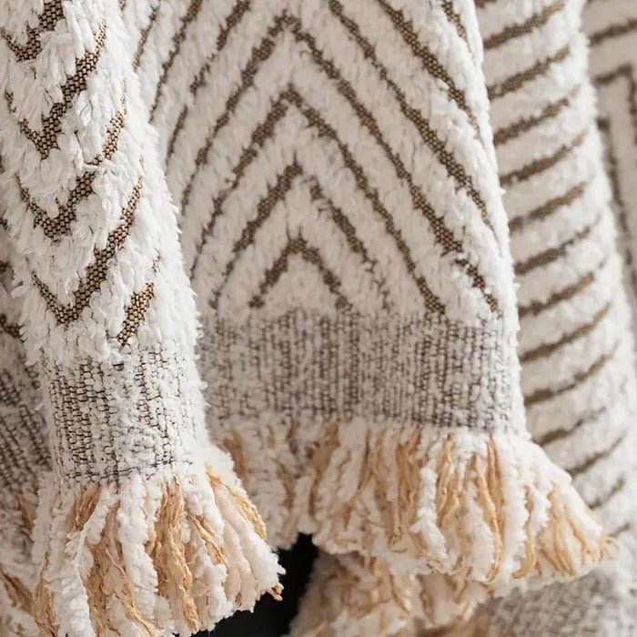 Stripe Herringbone Couch Cover - TRENDVYO