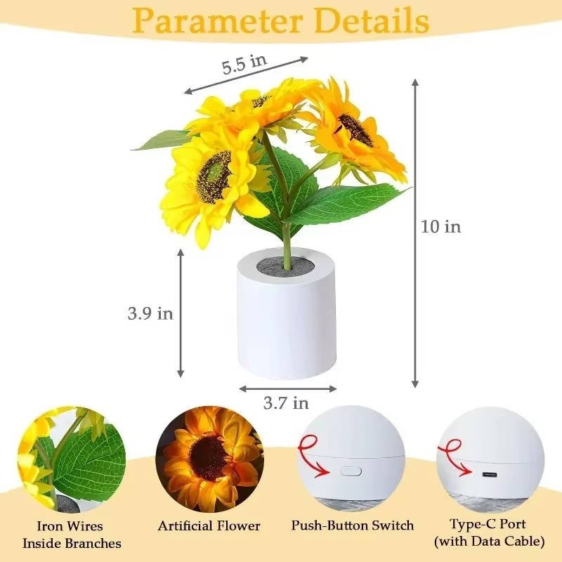Sunflower Lamp - TRENDVYO