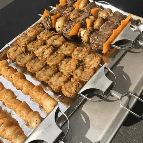 Three-prong grill skewer set - TRENDVYO
