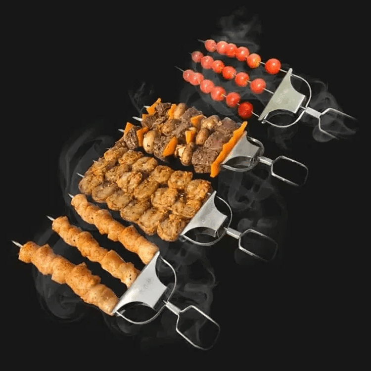 Three-prong grill skewer set - TRENDVYO