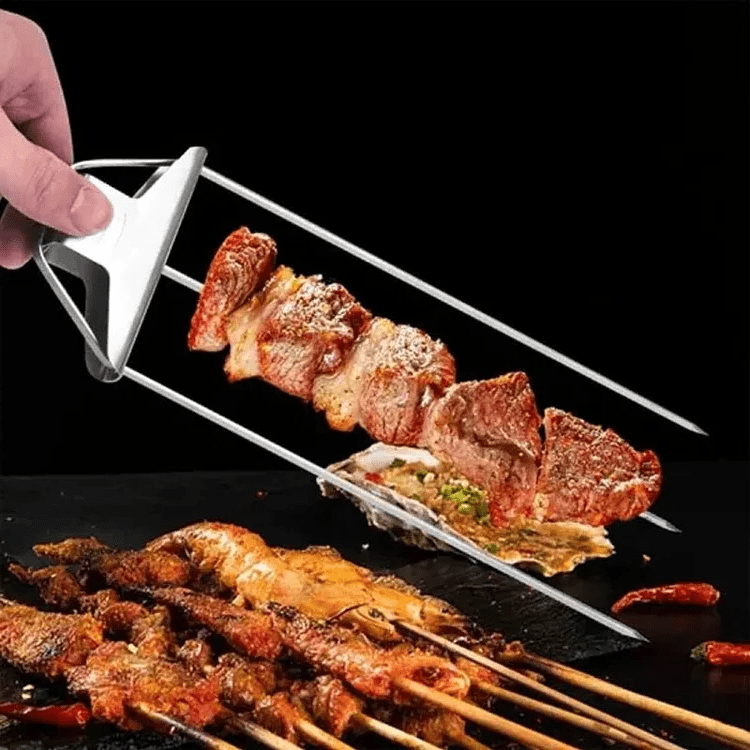 Three-prong grill skewer set - TRENDVYO