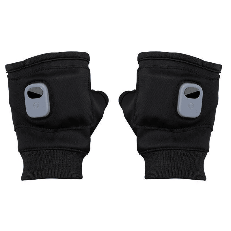 USB Rechargeable Heated Fingerless Gloves - TRENDVYO