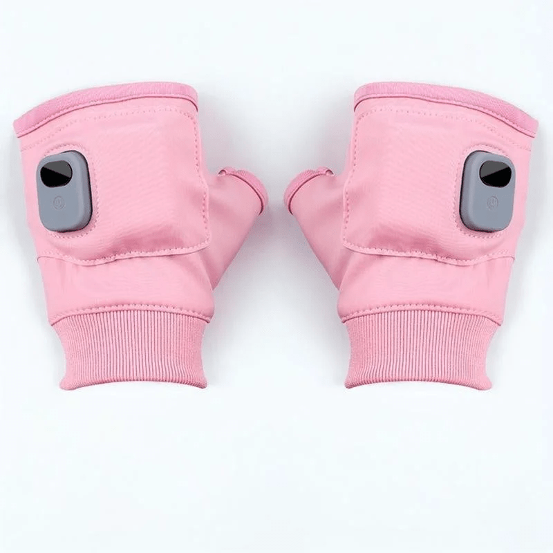 USB Rechargeable Heated Fingerless Gloves - TRENDVYO