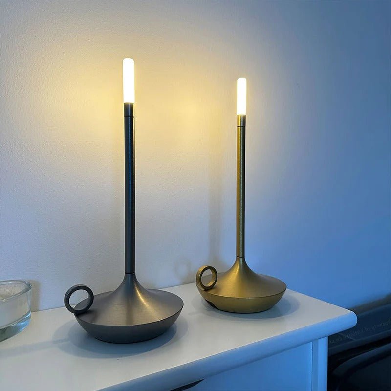Vintage Aluminium Cordless Candle Lamp - TRENDVYO
