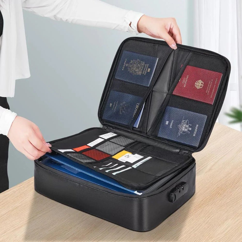 Waterproof Fireproof Document Cash Safe Bag - TRENDVYO